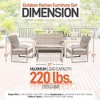 SereneLife 4-Piece Patio Outdoor Rattan Furniture Set - 2 of 4