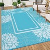 Outdoor Rug Modern Carpet Waterproof Plastic Straw Rug UV-Resistant Reversible Mat for Camping RV Porch Deck Balcony Beach - 4 of 4