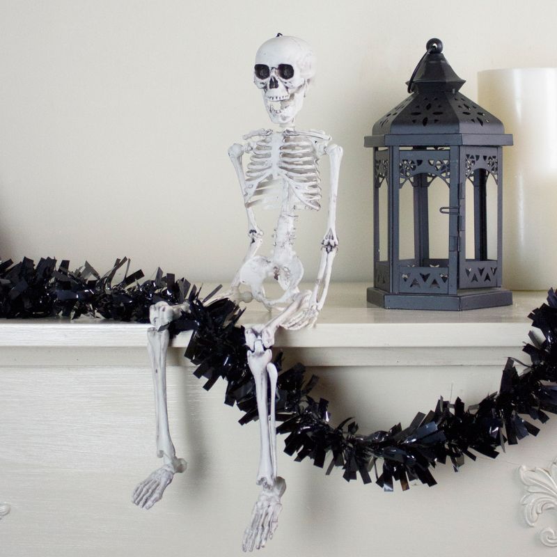 Northlight 20" Jointed Skeleton Hanging Halloween Decoration, 4 of 5