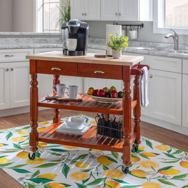 Barker Kitchen Cart and Islands - Linon, 3 of 17