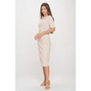 WEST K Women's Darcy Side-Ruched Crew Neck Knit Midi Dress - 2 of 4