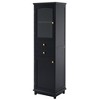 Grungis Tall Bathroom Storage Cabinet with Adjustable Shelves,63" Floor Cabinets with 2 Drawers and Glass Doors,Storage Cabinet for Bathroom - 4 of 4