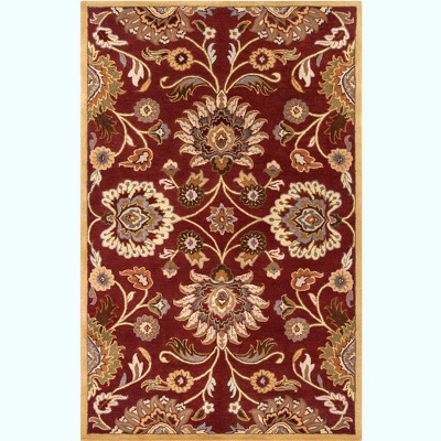 Mark & Day Eckville 5'x8' Rectangle Tufted Indoor Area Rugs Burgundy