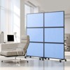 VEVOR Office Divider, 2 Panel Office Partition, Freestanding Office Divider Wall Partition & Privacy Divider Reduce Noise, Light Blue - 2 of 4