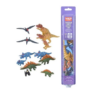 Wild Republic Nature Tube Dinosaur Family Figurines, 12 Pieces - 1 of 1