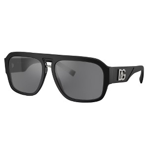 Dolce & Gabbana DG 4403 25256G Unisex Pilot Sunglasses Matte Black 58mm - 1 of 3