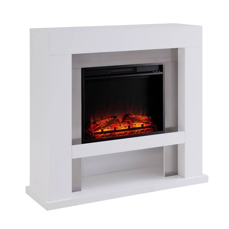 Lockman Stainless Steel Fireplace White - Aiden Lane, 6 of 16