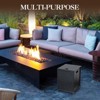 Propane Tank Cover Table, Hideaway Table for Gas Fire Pits - 20 Lbs Propane Tank Storage Side Table - 4 of 4