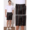 Lars Amadeus Men's Regular Fit Lightweight Business Striped Chino Shorts - 4 of 4
