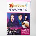 Disney Descendants 3 16ct Valentine's Day Classroom Exchange Cards with Tattoo Bracelets - Paper Magic