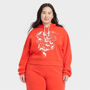 Women's Year of the Snake Graphic Sweatshirt - Red - 1 of 3