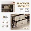 COZONY 65" Rustic Grey TV Stand, Mid Century Modern Entertainment Center for Living Room with Storage & Adjustable Shelves, Fits Up to 75 Inch TVs - 4 of 4