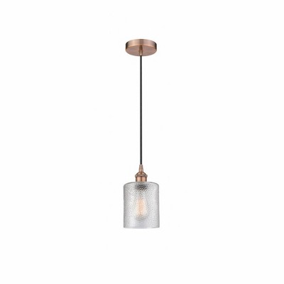 Cobbleskill - 1 Light Mini Pendant In Industrial Style-9.75 Inches Tall and 5 Inches Wide
