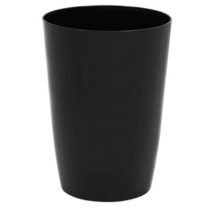 LunaLulinlk Black Small Trash Can with Open Top for Tight Spaces - 1.58 Gallon Capacity - 1 of 4