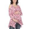 Maternity Snake Print Cold Shoulder Tunic - White Mark - 4 of 4