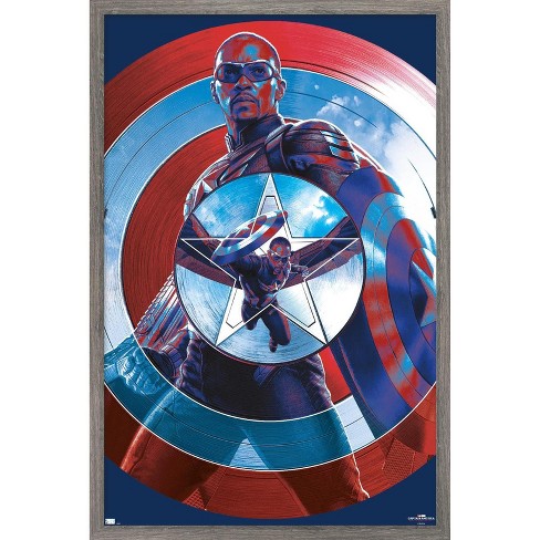 Trends International Marvel Captain America: Brave New World - Shield Framed Wall Poster Prints - image 1 of 4