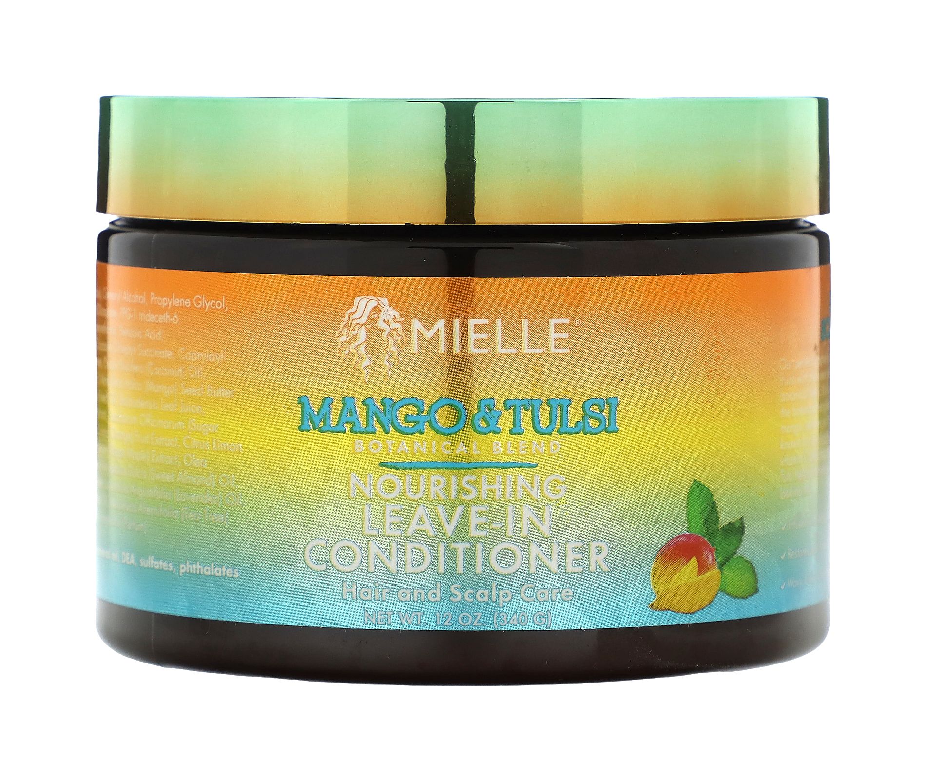 Mielle Nourishing Leave-In Conditioner, Mango & Tulsi, 12 oz (340 g)