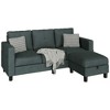 Celebalcony Sectional Couch Sofas, L Shape Sofa with Ottoman - 2 of 4