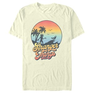 Men's Stranger Things Retro Demogorgon at the Beach T-Shirt - 1 of 4