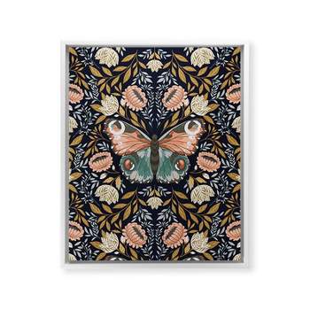 Avenie Morris Inspired Butterfly III Framed Art Canvas - Society6
