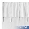 Awesome Home  Recycled Cotton Blend Ruffle Tie Top Curtains Pair - 3 of 4