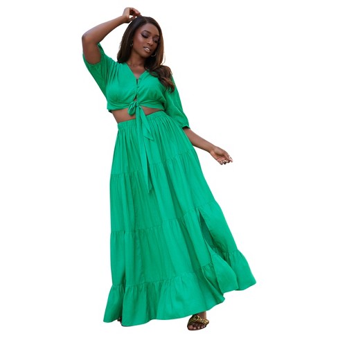 Green maxi 2025 skirt target