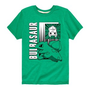 Boys' - Pokémon - Bulbasaur Anime Battle Short Sleeve Graphic T-Shirt - 1 of 4