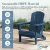 Hyleory HDPE Folding Adirondack Chair  – Weather-Resistant Outdoor Lounge Chair - 4 of 4