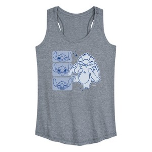 Women's - Disney - Lilo & Stitch Graphic Racerback Tank - 1 of 4