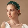 Unique Bargains Women's Elegant Ring Cross Stitching Wide Hairband 6.30"x5.51" 1 Pc - 2 of 3
