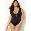 Swimsuits for All Women's Plus Size Strappy Scoopneck One Piece Swimsuit - image 4 of 4