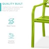 Best Choice Products Outdoor Steel Bench Garden Patio Porch Furniture w/ Floral Design Backrest - 4 of 4
