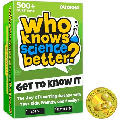 QUOKKA Fun Board Game for 8 10 Year Olds - Family Card Game for Kids Ages 6 7 and Adults - Who Knows Me Better Series - Guess Questions