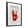 Stupell Industries Gingerbread Latte Seasonal Drink Framed Print Under Glass Art - 2 of 4