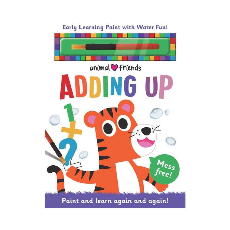 Animal Friends Adding Up - (Early Learning Magic Water Colouring) by  Georgie Taylor (Hardcover), 1 of 2