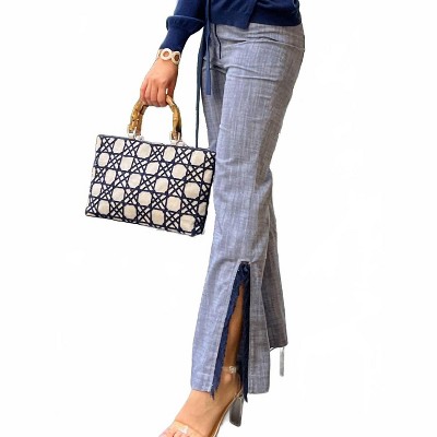 Women's Steffi Fringe Split Pants - Coco Indigo L