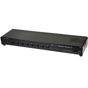Monoprice 8-Channel Speaker Selector With Built-In Impedance-Matching Circuitry For Home Theater Audio - 1 of 4