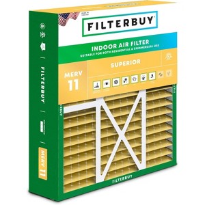 Filterbuy 22x24x5 Air Filter (1-Pack), Pleated MERV 11 Allergen Defense Replacement HVAC AC Furnace Filters for Amana, Goodman, & Five Seasons - 1 of 4