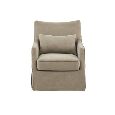 London Swivel Chair Tan - Martha Stewart