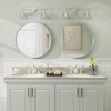 Apmir Round High Quality Aluminum Alloy Framed French Cleat Mounted Wall Decor Bathroom Vanity Mirror in matte black with 5-Year Warranty - 3 of 4