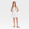 Girls' Button-Front Drop-Waist Dress - art class™ - 3 of 3
