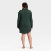 Women's Cozy Ribbed Notch Collar Nightgown - Auden™ - 2 of 3