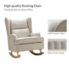 Adrian Modern Rocking Chair with Solid Wooden legs Set of 2|HULALA HOME-LINEN - 4 of 4