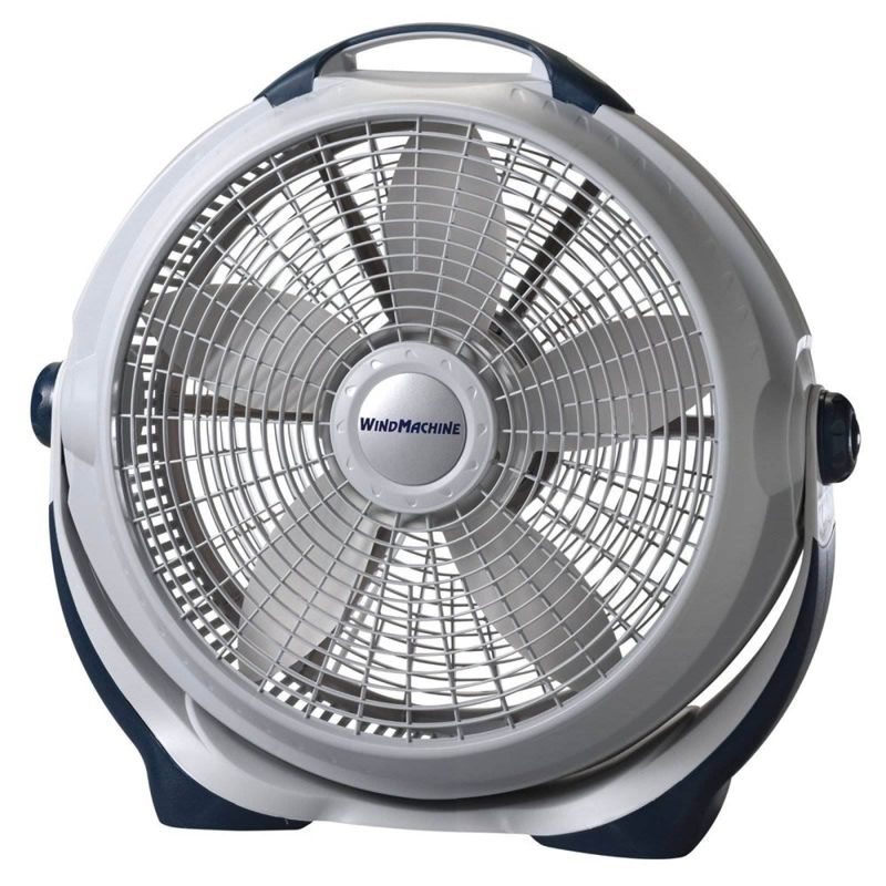Lasko Wind Machine 3300 20 Inch 3 Speed Cooling Pivoting Head Floor Fan, Gray, 1 of 6