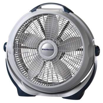Lasko Wind Machine 3300 20 Inch 3 Speed Cooling Pivoting Head Floor Fan, Gray