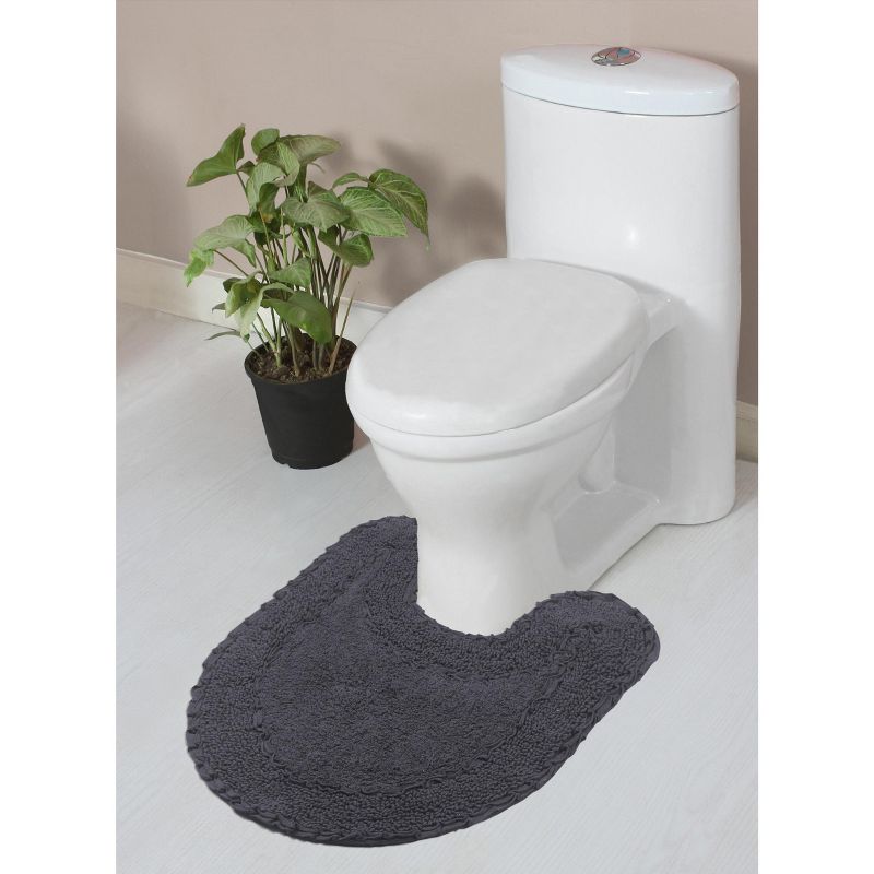 Double Ruffle Collection Cotton Ruffle Pattern Tufted Bath Rug - Home Weavers, 1 of 5