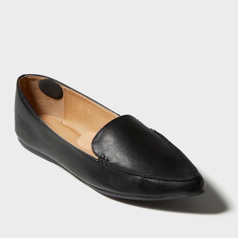 Fab Feet Women&#39;s by Foot Petals Spot Dots Shoe Cushions Black/Khaki - 6 pack, 2 of 5