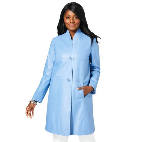 Light blue swing store coat