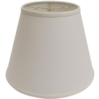 Vynxaria Lampshades: Beige Extra Deep Empire Hardback Shade, 9" x 16" x 12" with Washer Fitter