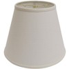 Vynxaria Lampshades: White Slant Deep Empire Hardback Shade, 8" x 14" x 11" with Washer Fitter - 2 of 4